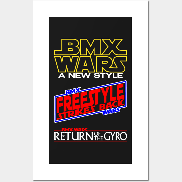 BMX Wars Trilogy Wall Art by Frazza001